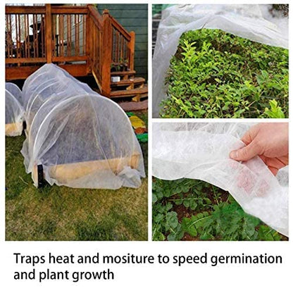 19.6 x 6.5 Ft Winter Plant Covers Freeze Protection -Warm Rectangle Plant Protection Cover, Frost Cloth Blanket Protecting Fruit Tree Potted Plants from Freezing Animals Eating (19.6 x 6.5 Ft) 🍁 All In One Marketplace Canada