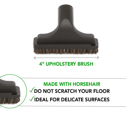 OVO 5PCS Universal Vacuum Cleaner Accessories - 12in Floor Brush, Dusting Brush, Crevice Tool, On-Board Caddy Tool, Upholstery Brush, 1 1/4 inch (32mm) Inner Diameter