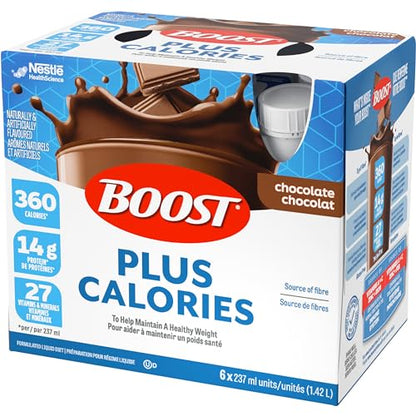 BOOST PLUS Chocolate Complete Nutrition Drink – 24 Pack (6.2 kg)