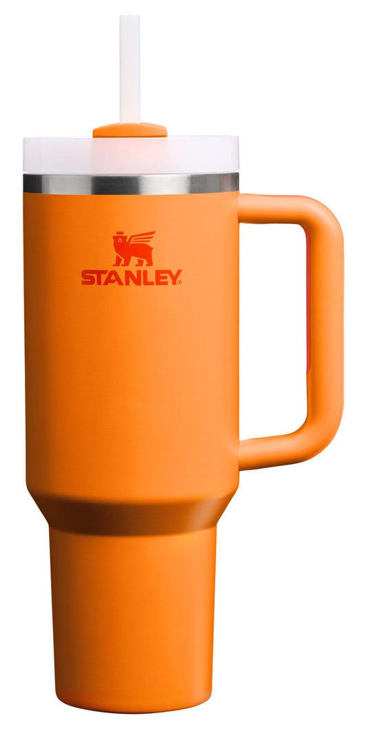 STANLEY Quencher H2.0 Gobelet avec Poignée et Paille 40 oz | Couvercle Flowstate 3 Positions | Compatible Porte-Gobelet pour Voyage | Tasse Isotherme en Acier Inoxydable | Sans BPA | Jonquille Corail 🍁 All In One Marketplace Canada