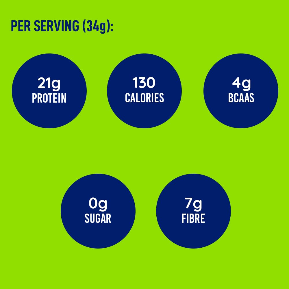 LEANFIT ORGANIC PLANT-BASED PROTEIN, Natural Chocolate - Vegan, Soy Free, Gluten Free, Dairy Free, Sugar Free - 21g Protein, 40 Servings, 1.5kg Bag