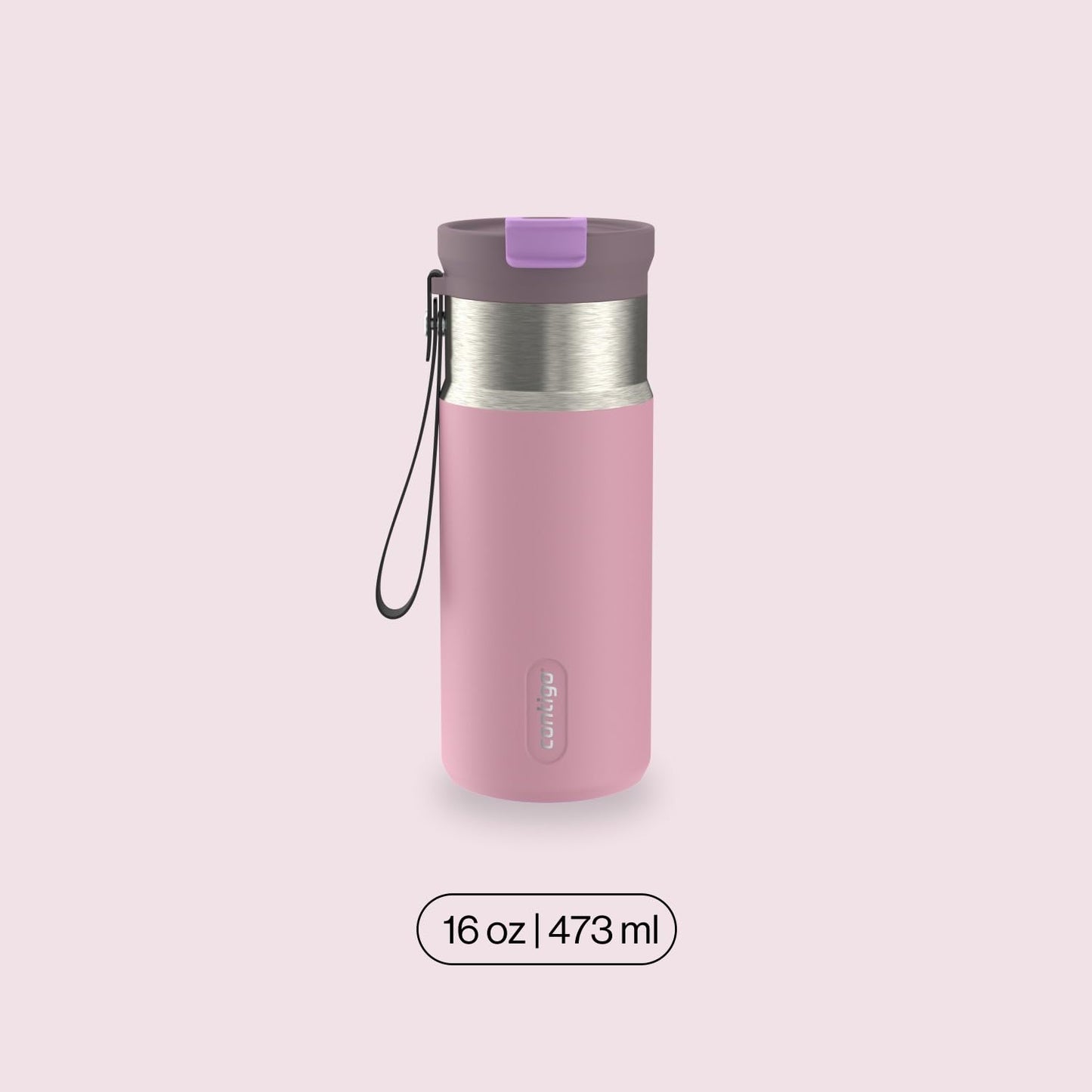 Contigo DualSip 16 oz Compact Water Bottle w/ 2-Way Lid (Drink from Straw or Spout) | Vacuum-Insulated Stainless Steel for Cold Drinks | 100% Leakproof | BPA & Lead-Free | Dishwasher Safe 🍁 All In One Marketplace Canada