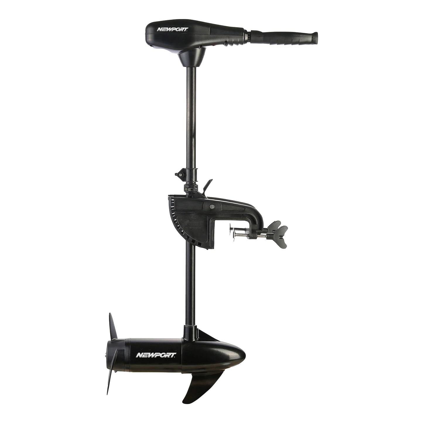 Newport Vessels NV-Series 46lb Thrust Saltwater Transom Mounted Trolling Electric Trolling Motor w/ LED Battery Indicator & 30" Shaft Newport Vessels