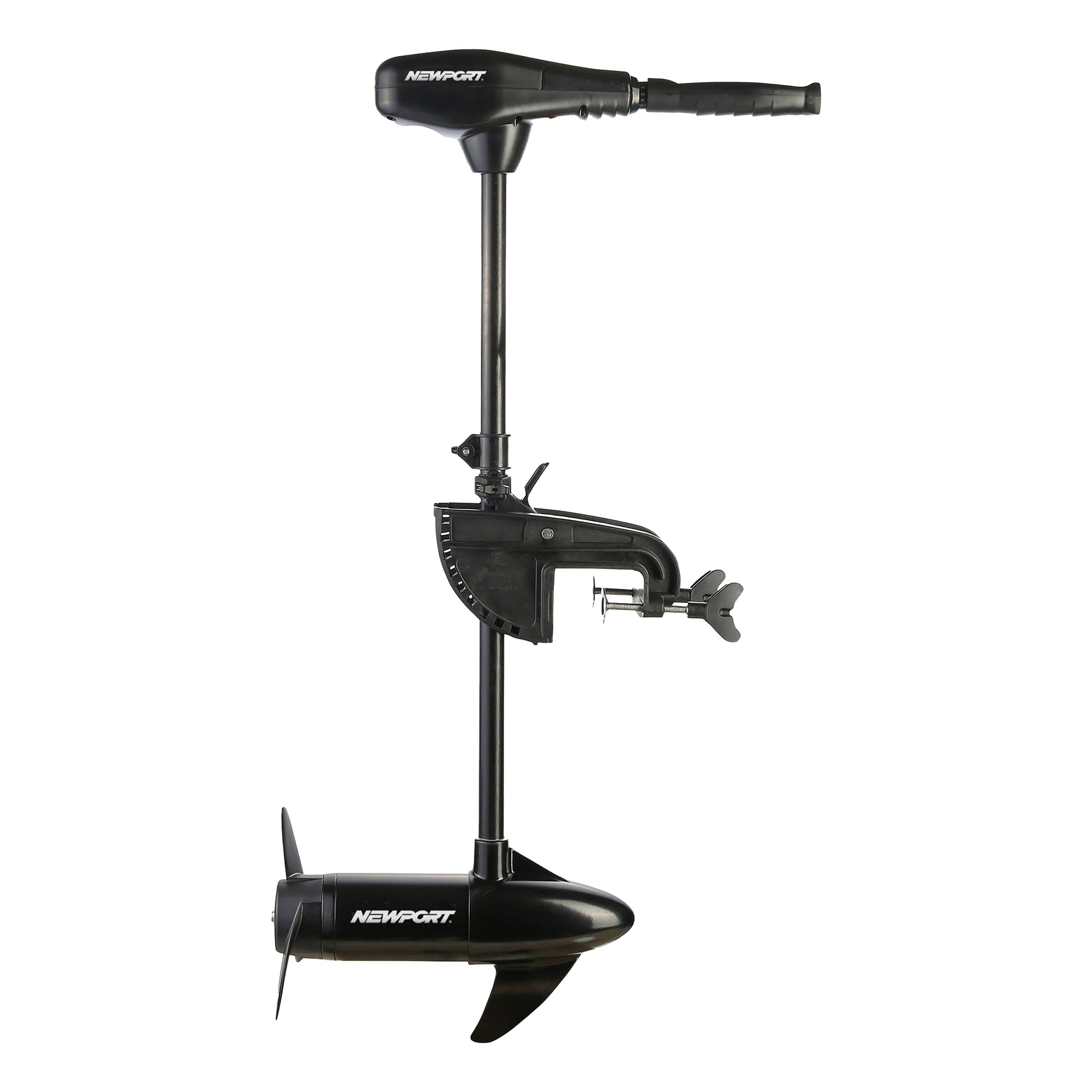 Newport Vessels NV-Series 46lb Thrust Saltwater Transom Mounted Trolling Electric Trolling Motor w/ LED Battery Indicator & 30" Shaft Newport Vessels