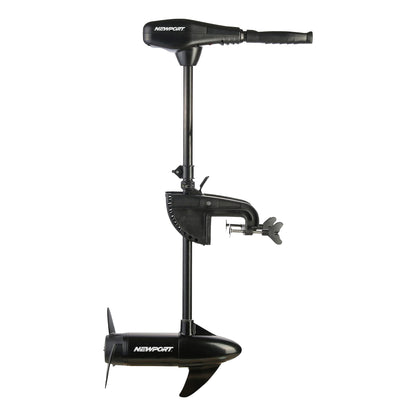 Newport Vessels NV-Series 46lb Thrust Saltwater Transom Mounted Trolling Electric Trolling Motor w/ LED Battery Indicator & 30" Shaft Newport Vessels
