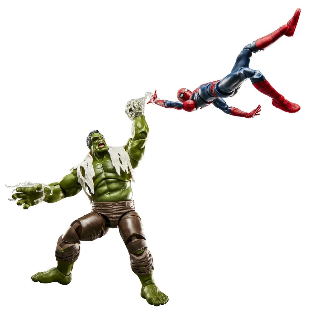 Marvel Legends Series Hulk, Spider-Man: Brand New Day Collectible 6-Inch Action Figure Set