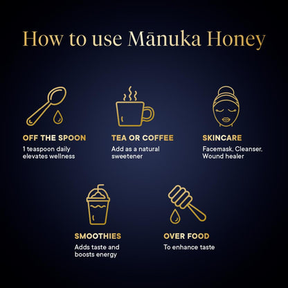 Manuka Health MGO 400+ Manuka Honey - UMF 13+ Certified, 250g Raw & Unpasteurized