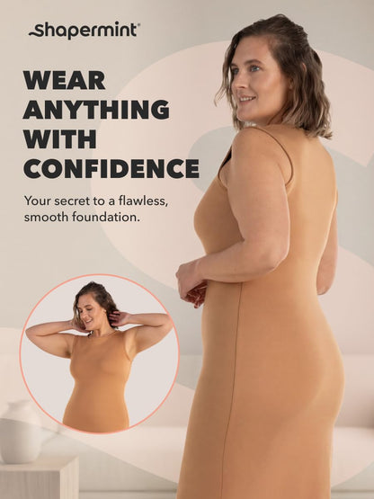 SHAPERMINT All Day Every Day High Waisted Shaper Shorts - Shapewear Women Tummy Control Underwear, Body Shaper for Women Nude