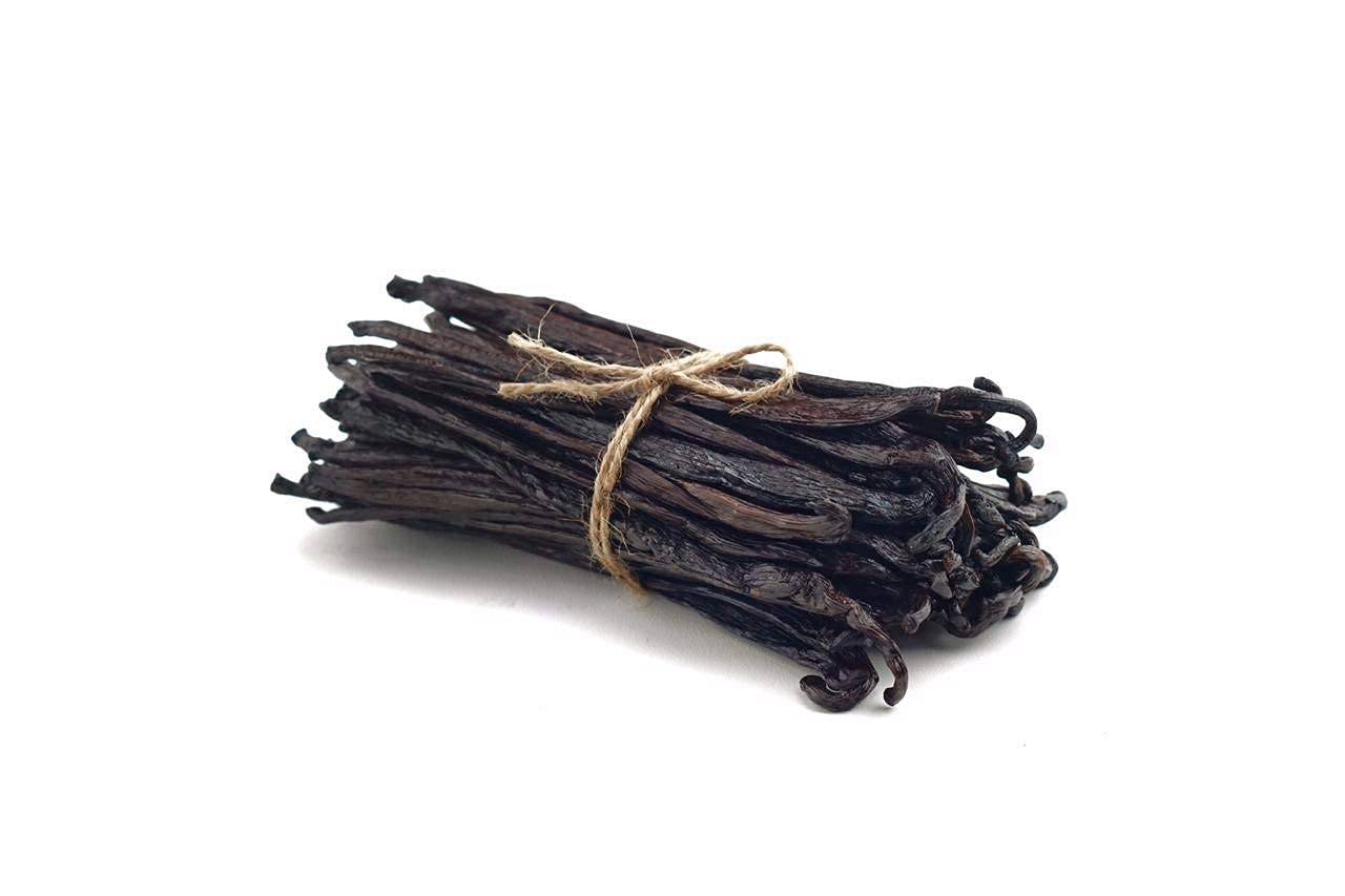 25 Grade A Vanilla Beans - Indonesian Planifolia, 6-8 Inches, Fresh & Plump for Extract & Baking