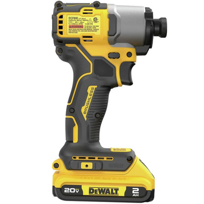 DEWALT 20V MAX Brushless Cordless Impact Driver 1/4-In, Lightweight, Variable Speed, LED (DCF840D1) DEWALT