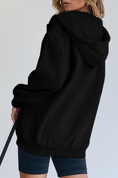 PRETTYGARDEN Women's Fall Zip Up Hoodies Sweatshirts Black,M 🍁 All In One Marketplace Canada