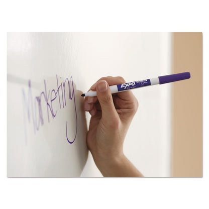 EXPO Dry Erase Markers, Low Odour Ink, Black, Fine Tip, 12 Count Expo