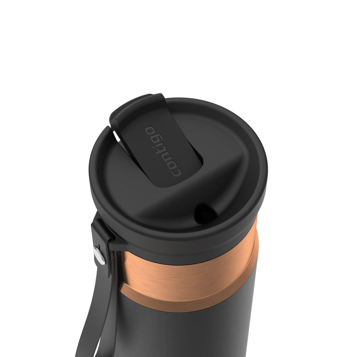 Contigo SnapSeal 16 oz Travel Mug w/Carry Strap | Vacuum-Insulated Stainless Steel for Hot Coffee & Tea or Cold Drinks | Spill-Proof Lid w/Straw Compatibility | BPA & Lead-Free | Dishwasher Safe