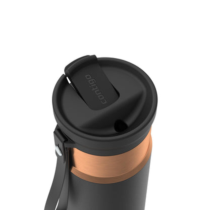 Contigo SnapSeal 16 oz Travel Mug w/Carry Strap | Vacuum-Insulated Stainless Steel for Hot Coffee & Tea or Cold Drinks | Spill-Proof Lid w/Straw Compatibility | BPA & Lead-Free | Dishwasher Safe
