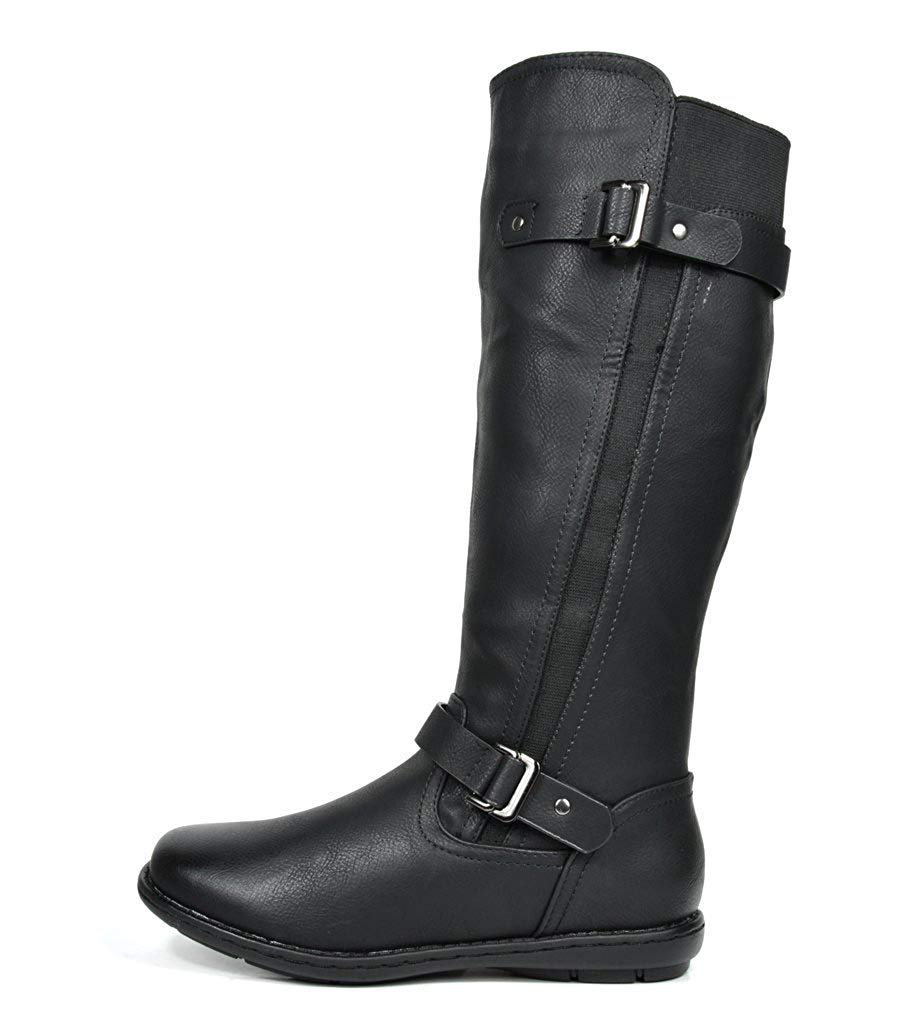 DREAM PAIRS Women Knee High Faux Fur Lined Boots,Black,8 🍁 All In One Marketplace Canada