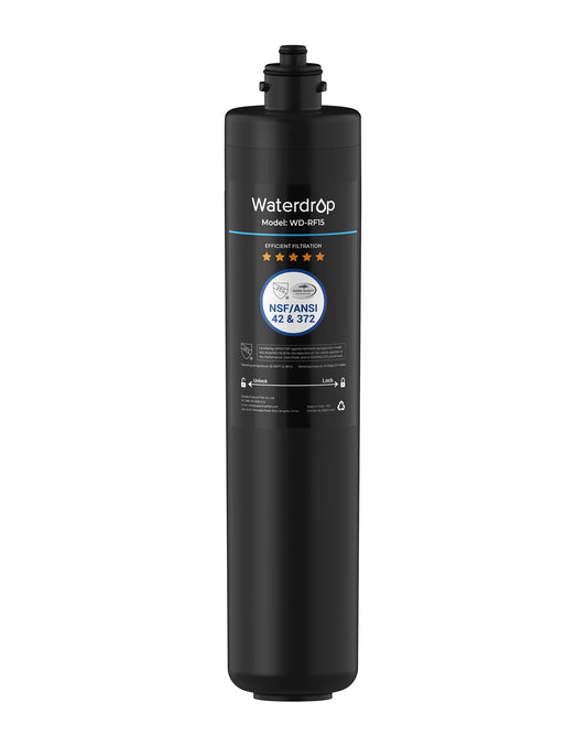 Waterdrop RF15 Water Filter, NSF/ANSI 42 Certified, 19K Gallons High Capacity, Replacement for Waterdrop Under Sink Water Filtration System - Available at All In One Marketplace Canada
