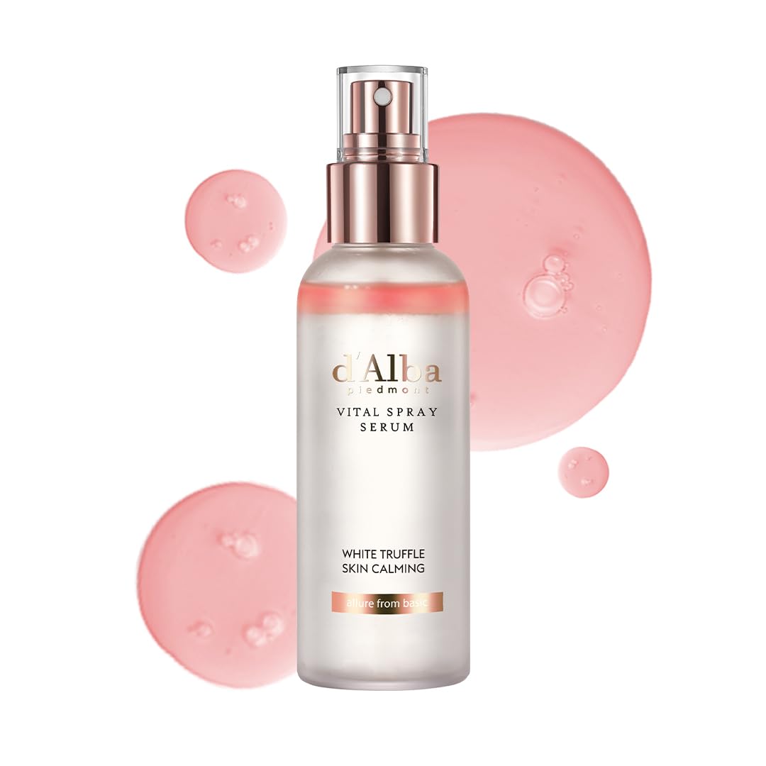 d'alba Piedmont Italian White Truffle Vital Spray Serum, Vegan Skincare, Calming and Hydrating Facial Mist with White Truffles for Red and Sensitive Skin, Glow Serum, Surfactant Free, All in One Care, Korean Skincare - Available at All In One Marketplace Canada