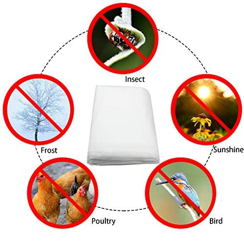 19.6 x 6.5 Ft Winter Plant Covers Freeze Protection -Warm Rectangle Plant Protection Cover, Frost Cloth Blanket Protecting Fruit Tree Potted Plants from Freezing Animals Eating (19.6 x 6.5 Ft) 🍁 All In One Marketplace Canada