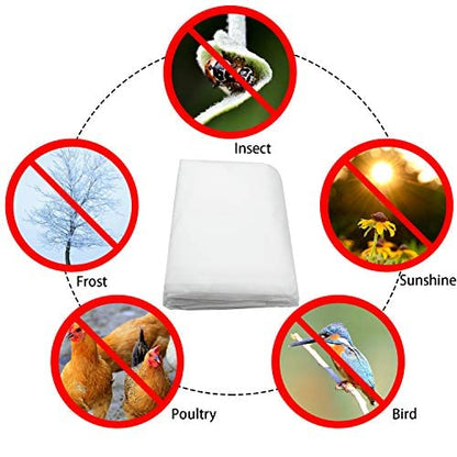 19.6 x 6.5 Ft Winter Plant Covers Freeze Protection -Warm Rectangle Plant Protection Cover, Frost Cloth Blanket Protecting Fruit Tree Potted Plants from Freezing Animals Eating (19.6 x 6.5 Ft) 🍁 All In One Marketplace Canada