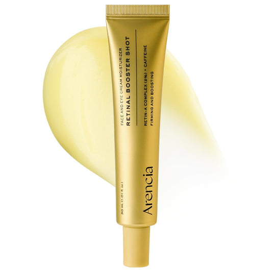 Arencia Retinal Booster Shot Serum, Firming Advanced Night Serum with Caffeine and Ectoin for Mature Skin, Pore Minimizing, WFine Lines & Wrinkles, Korean Skincare 30ml