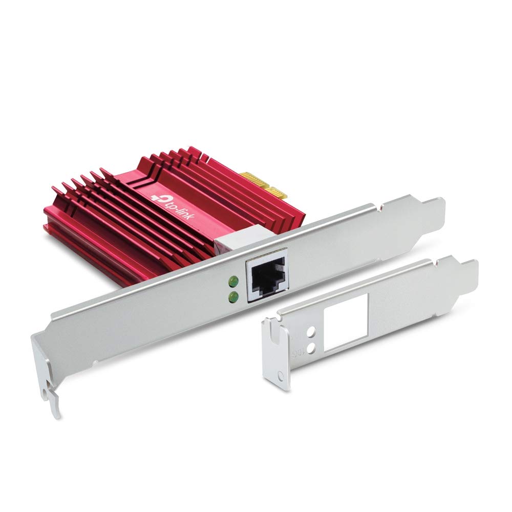 TP-Link 10GB PCIe Network Card (TX401) - PCIe to 10 Gigabit Ethernet Network Adapter, Supports Windows 11/10/8.1/8/7, Windows Servers 2019/2016/2012 R2, and Linux, Including a CAT6A Ethernet Cable TP-Link