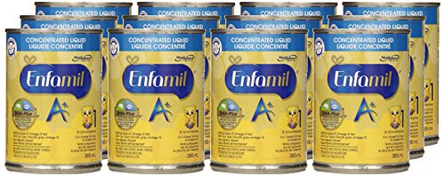 Enfamil A+ Infant Formula with DHA, Ready-to-Feed Liquid, 0-12 Months, 385mL (12-Pack)