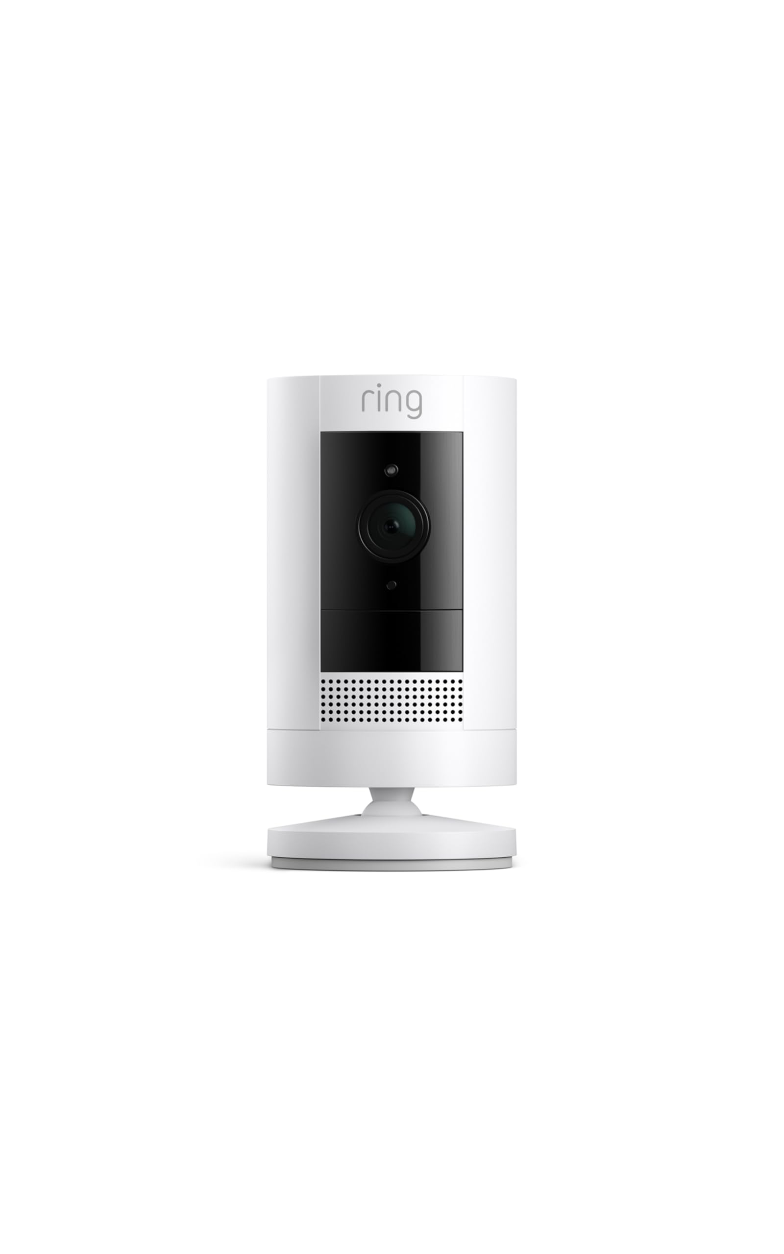 Ring Outdoor Cam (Stick Up Cam) | Weather-Resistant Outdoor Camera, Live View, Color Night Vision, Two-Way Talk, Motion alerts, Works with Alexa | White