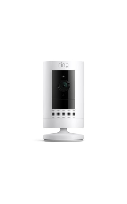 Ring Outdoor Cam (Stick Up Cam) | Weather-Resistant Outdoor Camera, Live View, Color Night Vision, Two-Way Talk, Motion alerts, Works with Alexa | White