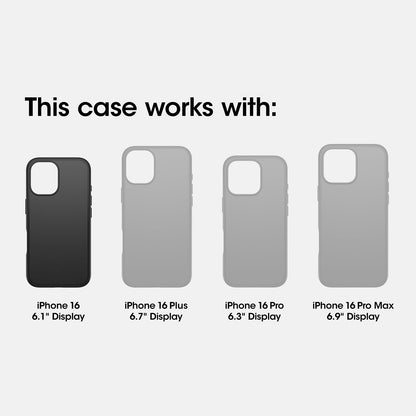 OtterBox iPhone 16 Profile Series Case - Black
