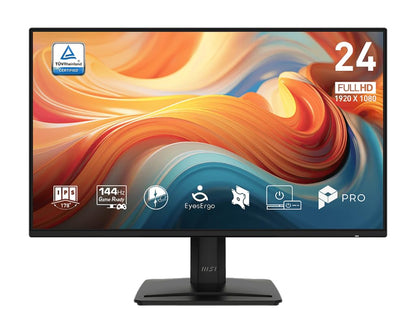 MSI PRO MP242 E14A 23.8in 16:9 IPS Monitor, 144Hz, 1ms, 1080P Full HD, HDR, Speakers