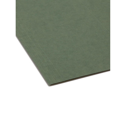 Smead Hanging Folder Without Tab, Green, Legal, 25 Per Box (64110) Smead