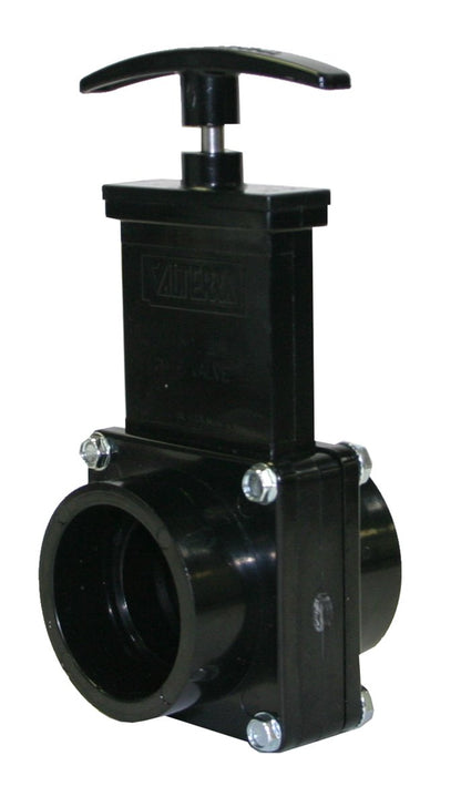 Valterra 7101 ABS Gate Valve, Black, 1-1/2" Slip Valterra