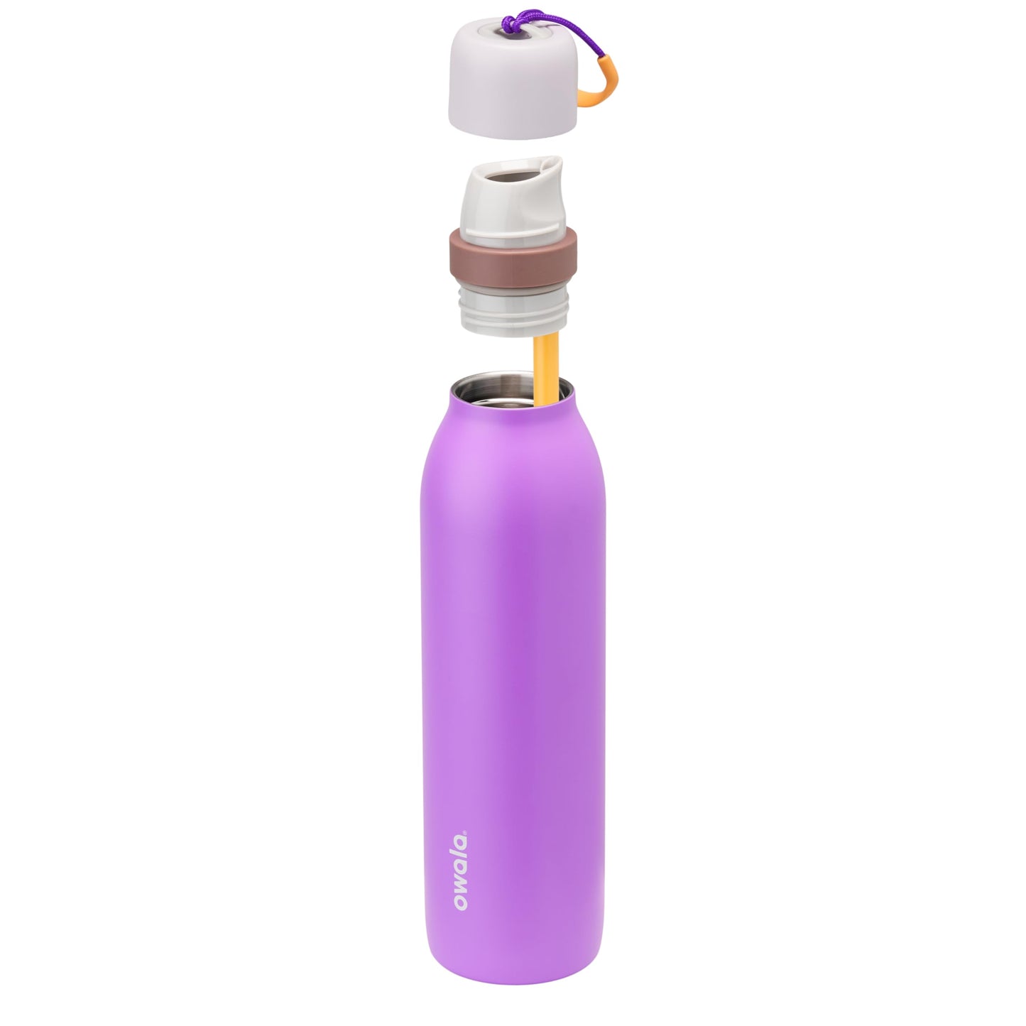 Owala FreeSip Twist Insulated Stainless Steel Water Bottle with Straw for Sports and Travel, BPA-Free, 24-oz, Purple/Purple (California Grapevine) 🍁 All In One Marketplace Canada