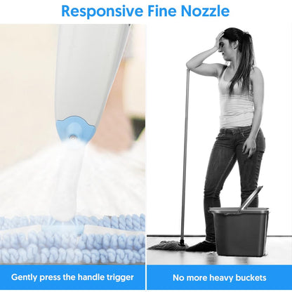 Tina&Tony Microfiber Spray Mop for Floor Cleaning, Hardwood Floor Spray Dry Wet Mop with 3 Reusable Refills Pads & 435ML Refillable Bottle, Kitchen Dust Mop for Hardwood Laminate Tile Floors, Blue - Available at All In One Marketplace Canada
