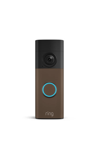 Ring Battery Doorbell (newest model) — Retinal 2K with wide-angle video, up to 6x Enhanced Zoom, Two-Way Talk, and Built-In Battery, Matte Mocha