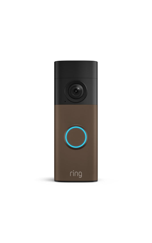 Ring Battery Doorbell (newest model) — Retinal 2K with wide-angle video, up to 6x Enhanced Zoom, Two-Way Talk, and Built-In Battery, Matte Mocha
