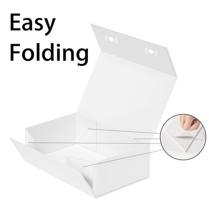 RYDDOY 9.5x6x3'' Gift Box, 5 Pack White Gift Boxes with Lids for Presents 🍁 All In One Marketplace Canada