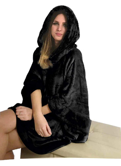 Wearable Blanket Hoodie Oversized Sweatshirt Blanket with Big Pocket. Hooded Snuggies Blanket for Women Men Adult.Cute Thing Funny Gifts for Girlfriends mom on Birthday Christmas 🍁 All In One Marketplace Canada