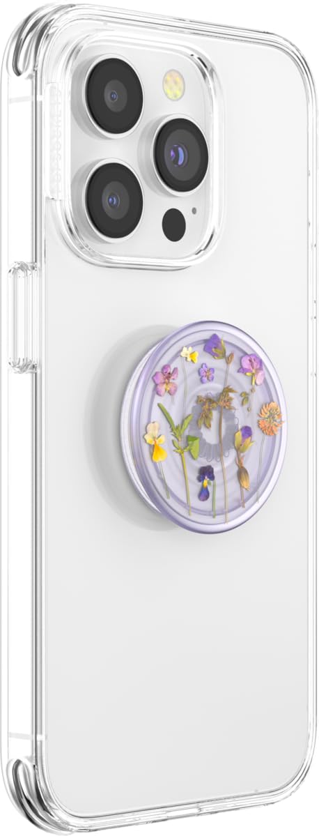 PopSockets Adhesive Phone Grip, Holder- Purple Fields