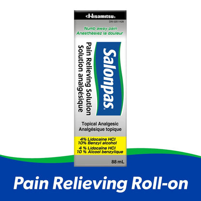 Salonpas Pain Relieving Solution, 88 ml - Available at All In One Marketplace Canada