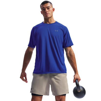 Under Armour mens Tech 2.0 Short-Sleeve T-Shirt , Royal (400)/Graphite , Large