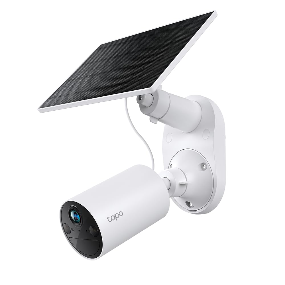 TP-Link Tapo Solar-Powered Security Camera Kit, 2K Wireless Battery Camera w/Solar Panel Base, Smart Person Detection, SD/Cloud Storage, Spotlight Color Night Vision, No Hub Needed (Tapo C410 KIT) - Available at All In One Marketplace Canada