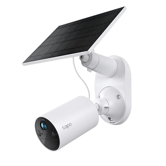 TP-Link Tapo Solar-Powered Security Camera Kit, 2K Wireless Battery Camera w/Solar Panel Base, Smart Person Detection, SD/Cloud Storage, Spotlight Color Night Vision, No Hub Needed (Tapo C410 KIT) - Available at All In One Marketplace Canada