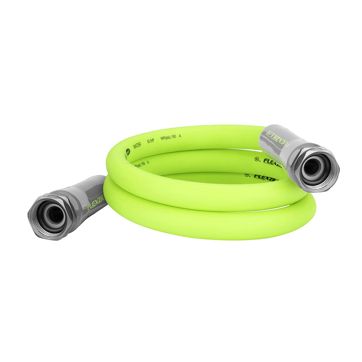 Flexzilla Garden Lead-in Hose, 5/8" x 5', Female/Female 3/4" - 11 1/2 GHT Fittings Flexzilla