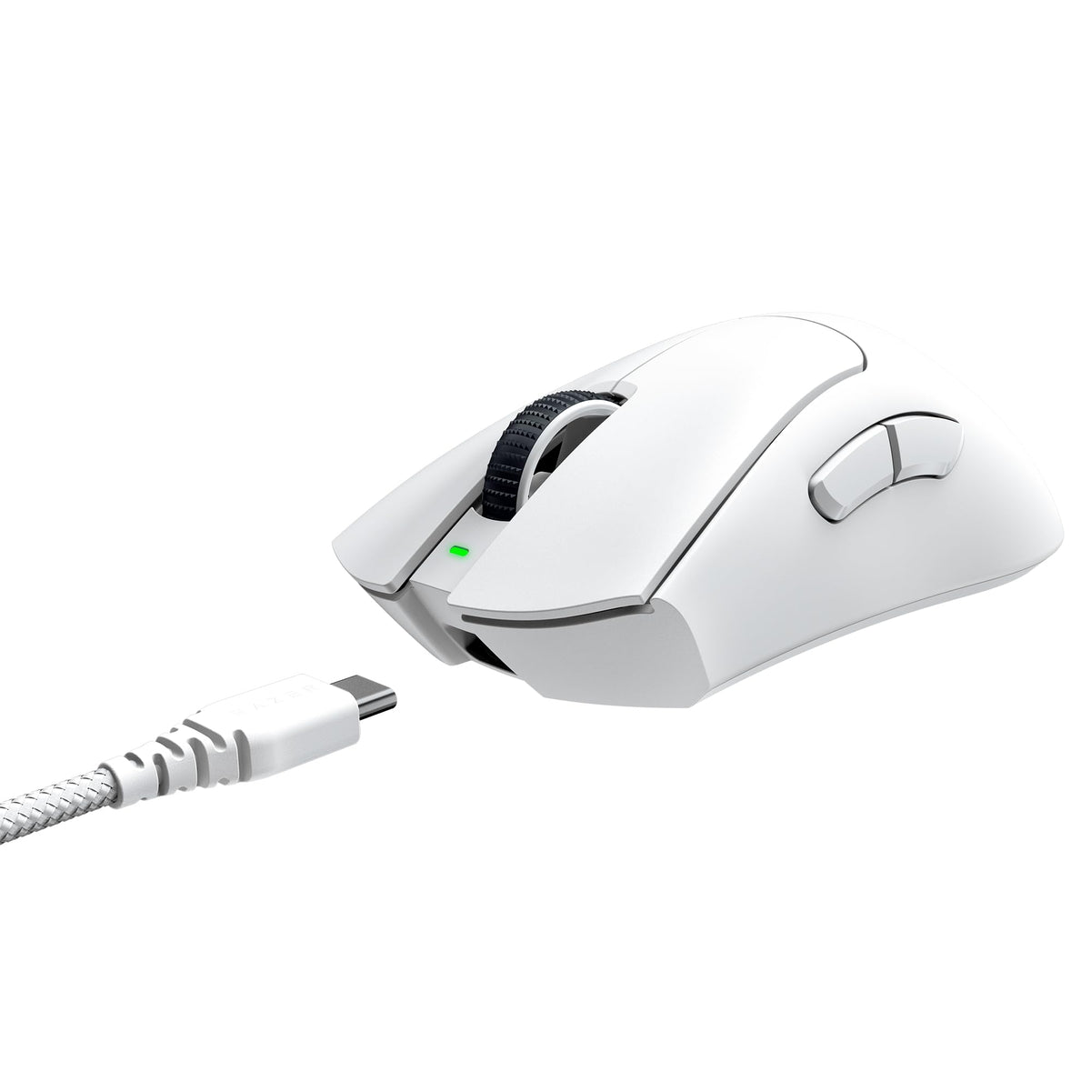 Razer DeathAdder V3 Pro Wireless Gaming Mouse, 64g, 90 Hr Battery, White