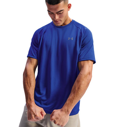 Under Armour mens Tech 2.0 Short-Sleeve T-Shirt , Royal (400)/Graphite , Large