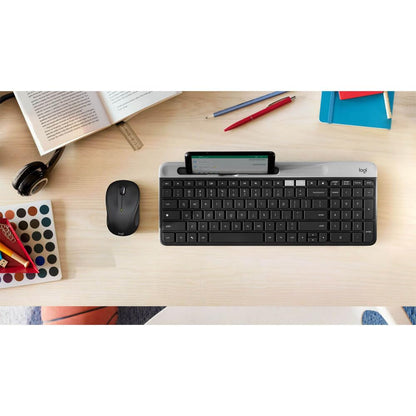 Logitech M325s Compact Ambidextrous 2.4 GHz Wireless Mouse - Black