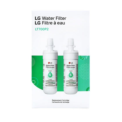 LG LT700P2-6 Month / 200 Gallon Capacity Per Unit/Replacement Refrigerator Water Filter (NSF42, NSF53, and NSF401) ADQ36006121﻿