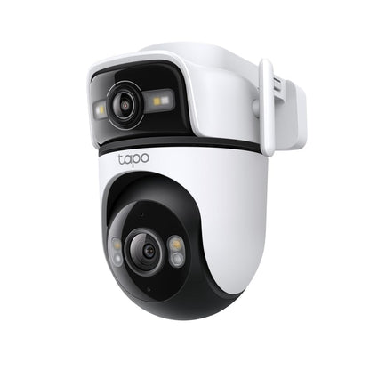 Tapo Outdoor Dual-Lens Wi-Fi Security Camera, 2K 3MP Pan/Tilt, AI Detection, 165° Wide-Angle + Telephoto Lens, Night Vision, 2-Way Audio, Ethernet Support, Works with Alexa & Google Home (Tapo C545D)