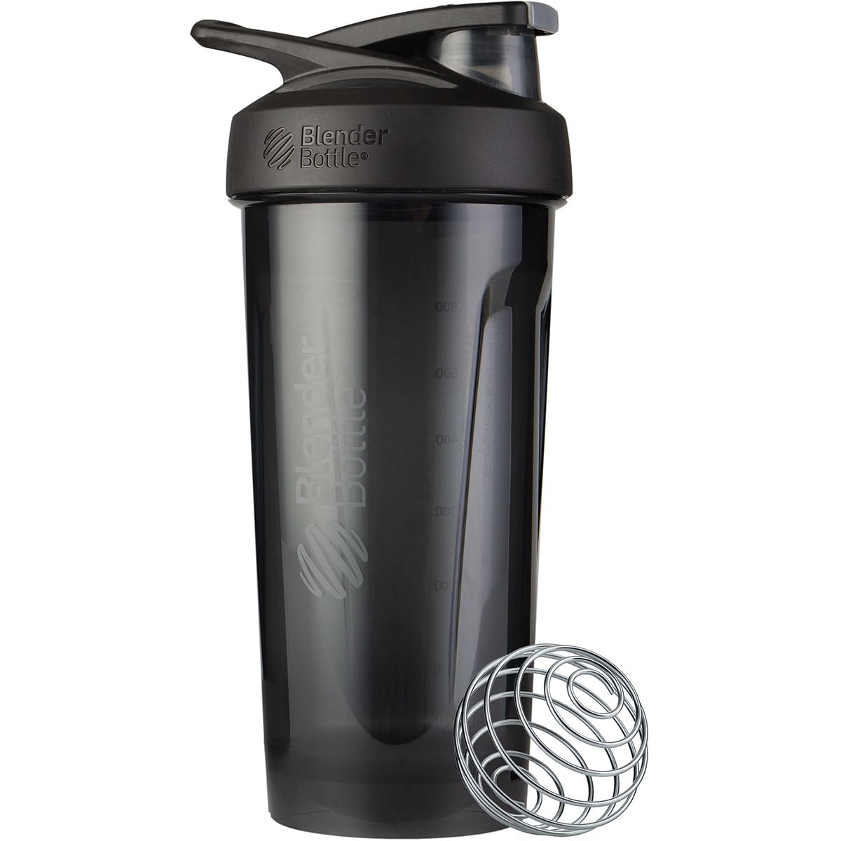 BlenderBottle Strada Shaker Cup Perfect for Protein Shakes and Pre Workout, 28-Ounce, Black